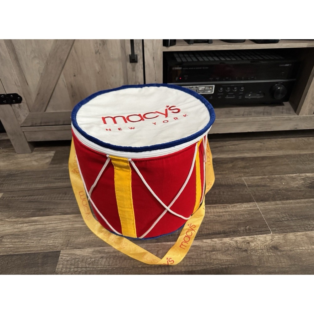 Macy's New York Soft Drum Shaped Bag 10.5" Vintage RARE